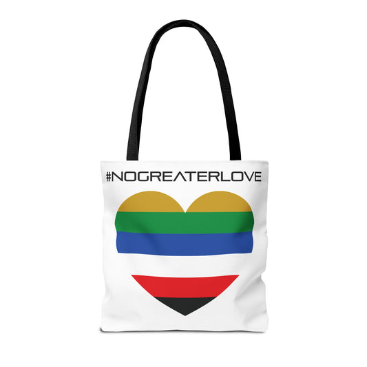 #NOGREATERLOVE Heart - Tote Bag