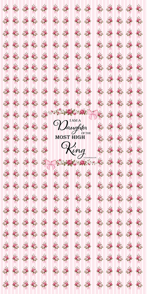 Daughter of the Most High King - Shabby Chic Pink Pilates Mat