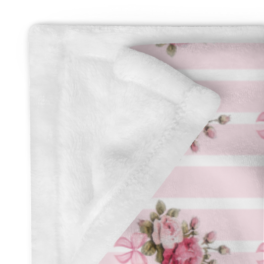 Daughter of the Most High King - Shabby Chic Pink 60"x80" Throw Blanket