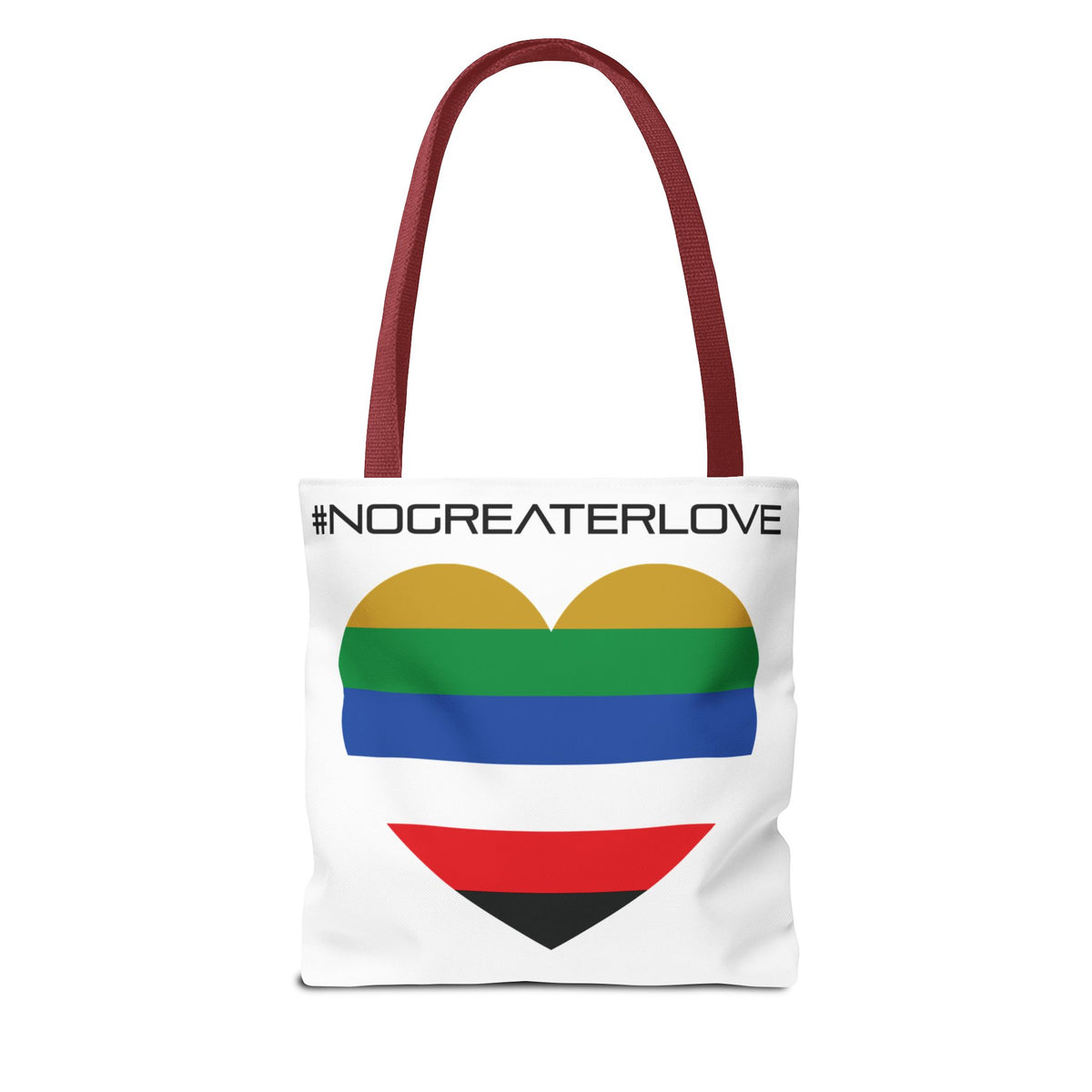#NOGREATERLOVE Heart - Tote Bag