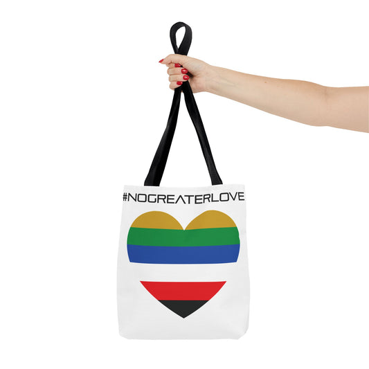 #NOGREATERLOVE Heart - Tote Bag