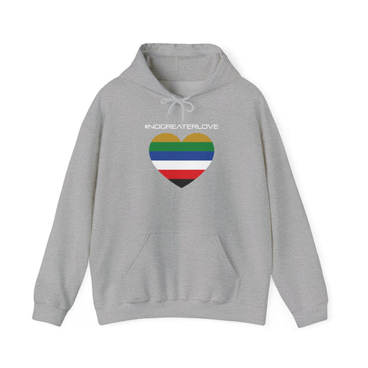 #NOGREATERLOVE Heart - Unisex Heavy Blend™ Hooded Sweatshirt