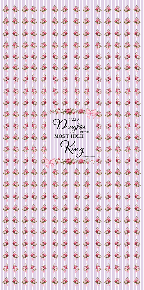 Daughter of the Most High King - Shabby Chic Lavender Pilates Mat