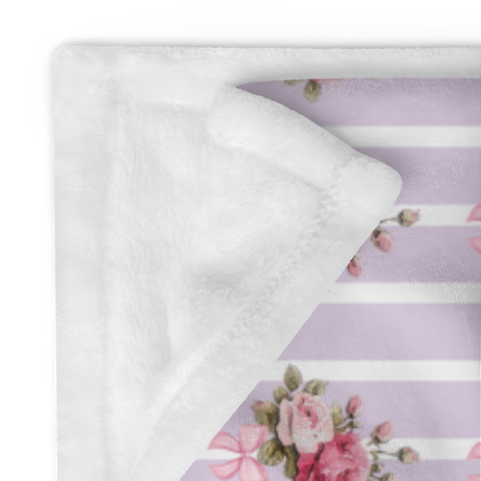 Daughter of the Most High King - Shabby Chic Lavender 60"x80" Throw Blanket