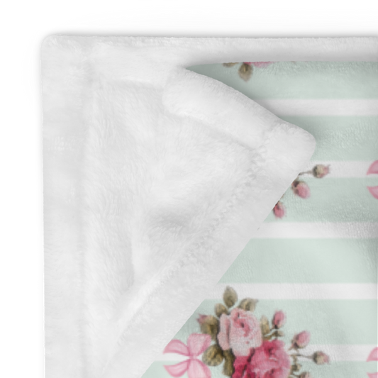 Daughter of the Most High King - Shabby Chic Green 60"x80" Throw Blanket