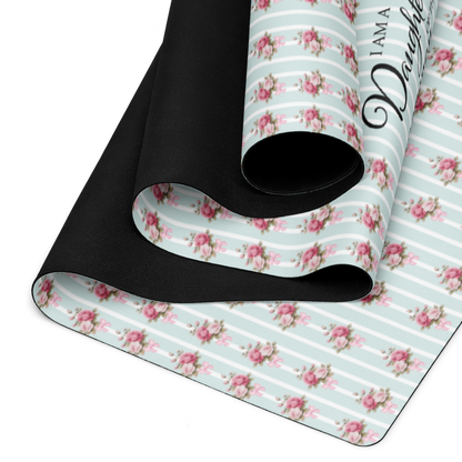 Daughter of the Most High King - Shabby Chic Green Pilates Mat
